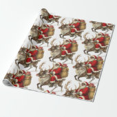 Santa Rücksendeetikett Geschenkpapier (Ungerollt)