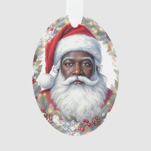 Santa Rücksendeetikett Ornament (Vorderseite)
