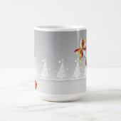 Santa & Rudolf Cartoon Tasse (Mittel)