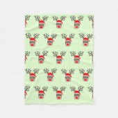 Santa Rudolf Fleecedecke (Vorderseite)