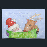 Santa, Rudolf und das List-Tischset Stofftischset<br><div class="desc">Dieses ist auch in Kunststoff erhältlich.</div>