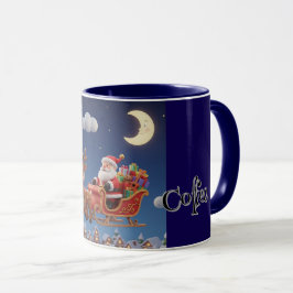Santa Rudolph Christmas Combo Coffee Mug Tasse