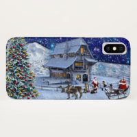Santa Rudolph Elf mit Schlitten