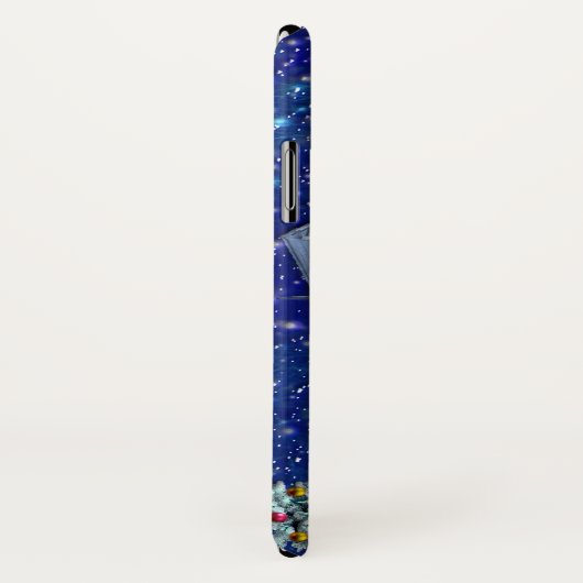 Santa Rudolph Elf mit Schlitten Case-Mate iPhone Hülle (Hinten/Rechts)