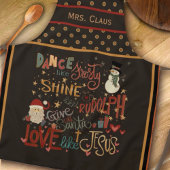 Santa Rudolph Frosty Jesus Custom Inspivity Schürze