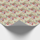 Santa & Rudolph Hug Christmas Wrapping Paper Geschenkpapier (Ecke)