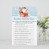 Santa, Rudolph Kinderzimmer Rhyme Quiz Kinderdusch (Stehend Vorderseite)