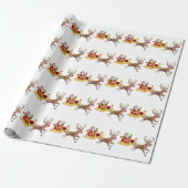 Santa & Rudolph T - Shirt Geschenkpapier (Ungerollt)