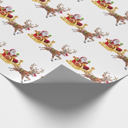 Santa & Rudolph T - Shirt Geschenkpapier (Ecke)