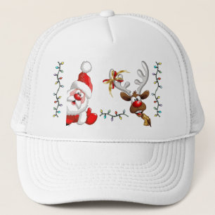 Santa & Rudolph Truckerkappe