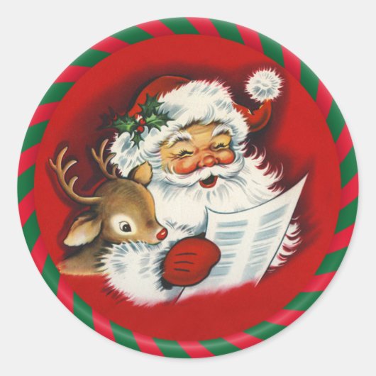 Santa & Rudy Vintag Stickers (Vorderseite)
