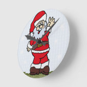 Santa Runde Wanduhr (Winkel)