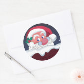 Santa Runder Aufkleber (Umschlag)
