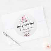 Santa Runder Aufkleber (Umschlag)