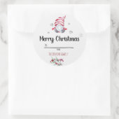 Santa Runder Aufkleber (Tasche)