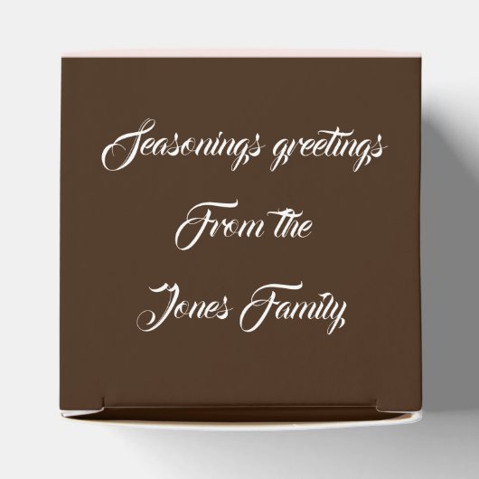 Santa runter den Kamin Geschenkschachtel (Oben)