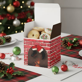 Santa runter den Kamin Geschenkschachtel