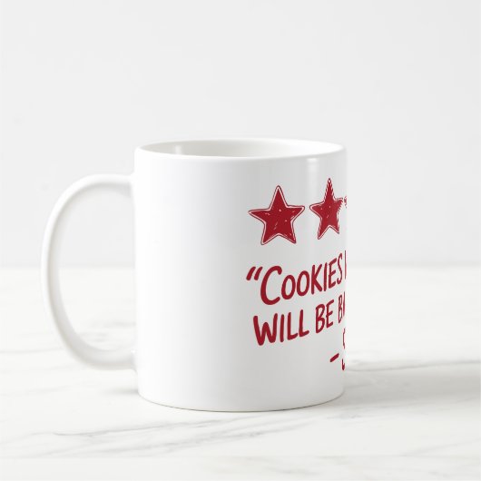 Santa’s 5-Star Review - Christmas Design Kaffeetasse (Links)