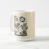 Santa’s 67 Weihnachts-Baseball-Meme Kaffeetasse (Vorderseite Links)