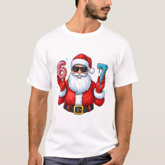 Santa’s 6 & 7 Donut Party T-Shirt