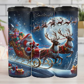 Santa’s Cheerful Sky Sprint Thermosbecher
