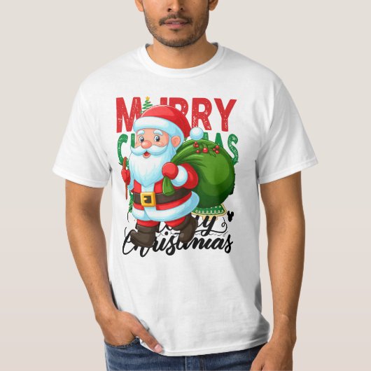 Santa’s Christmas Delivery Crew T-Shirt (Vorderseite)