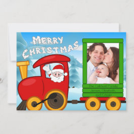 Santa’s Christmas Train Feiertagskarte