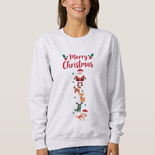 Santa’s Cozy Companions Sweatshirt (Vorderseite)