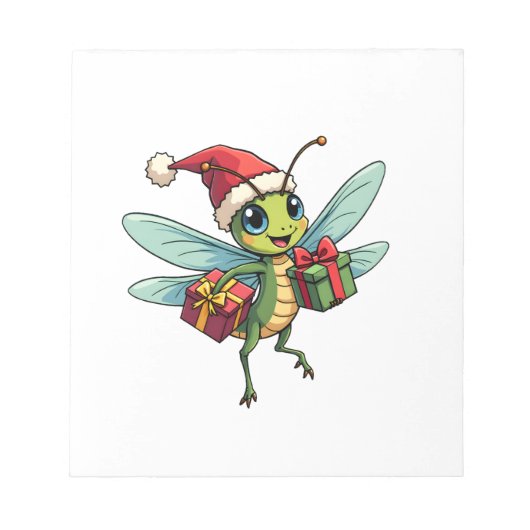 Santa�s Dragonfly Helper Notizblock (Vorderseite)