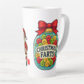 Santa’s Fart Jar Funny Festive Flatulence Milchtasse (Rechte Ecke)