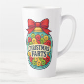 Santa’s Fart Jar Funny Festive Flatulence  Milchtasse (Rechts)