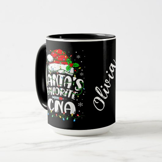 Santa’s Favorite CNA Tasse (Vorderseite Links)