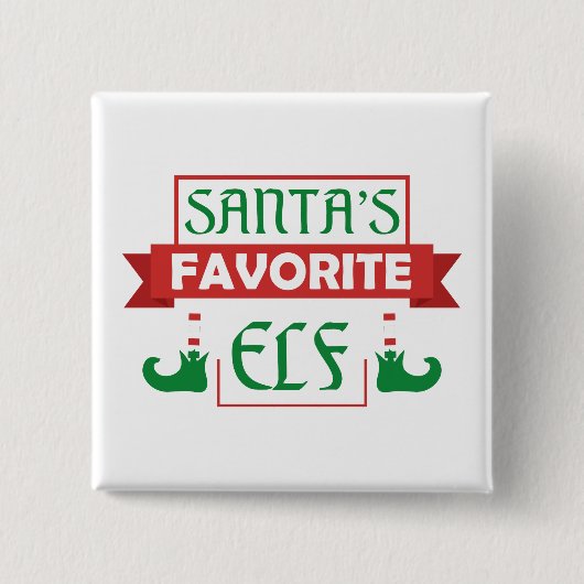 Santa’s Favorite Elf Button (Vorderseite)