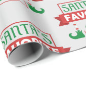 Santa’s Favorite Elf Geschenkpapier (Rolleneckpunkt)