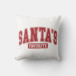 Santa’s Favorite Funny Christmas Holiday Design Kissen