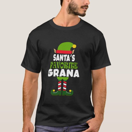 Santa s Favorite Grana Funny Christmas Vacation Gi T-Shirt (Vorderseite)