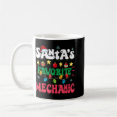 Santa S Favorite Mechanic Funny Santa Xmas Light C Kaffeetasse (Links)