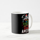 Santa S Favorite Native American Xmas Light Hat Ch Kaffeetasse (VorderseiteRechts)
