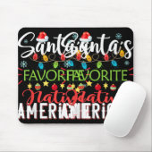 Santa S Favorite Native American Xmas Light Hat Ch Mousepad (Mit Mouse)