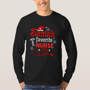 Santa S Favorite Nurse Niedlich Merry Xmas Party C T-Shirt