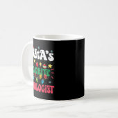Santa S Favorite Radiologist Santa Hat Xmas Light Kaffeetasse (Vorderseite Links)