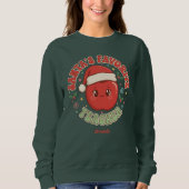 Santa’s Favorite Teacher Funny Christmas Sweatshirt (Vorderseite)
