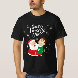 Santa’s Favorite Uncle | Cute Family Christmas Des T-Shirt