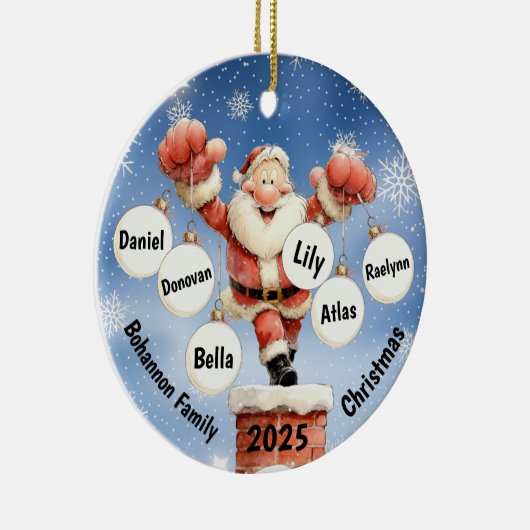 Santa’s Festive Chimney Ornament (Rechts)