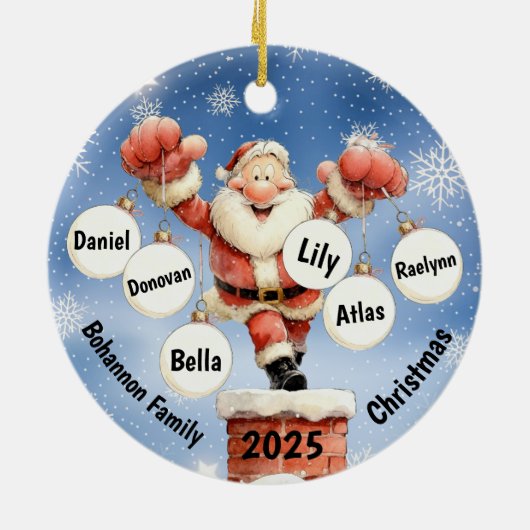 Santa’s Festive Chimney Ornament (Hinten)