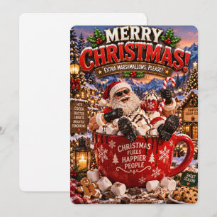 Santa’s fröhliche Abenteuer Weihnachtliches Scho Feiertagskarte