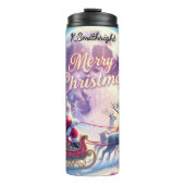 Santa’s Galactic Gift Ride Thermosbecher (Vorderseite)