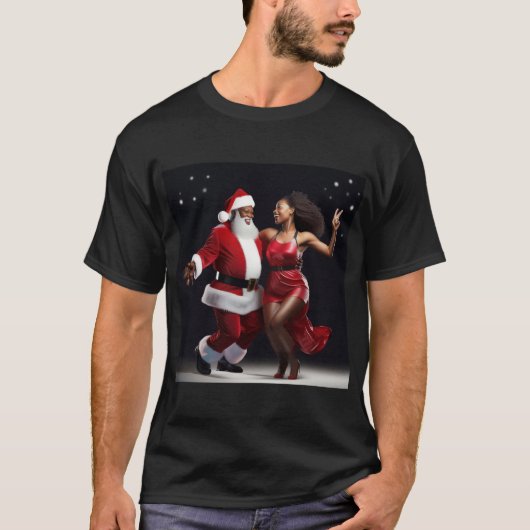 Santa’s Holiday Dance Party T-Shirt (Vorderseite)