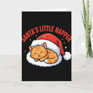 Santa’s kleiner Schläfer Süßer Weihnachten Lustige Karte