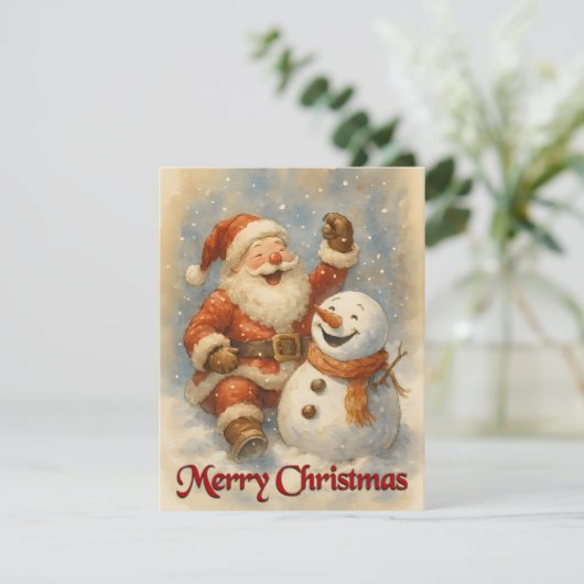 Santa’s Laughter in Winter’s Embrace (Stehend Vorderseite)